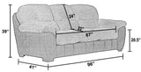 McMahon - Sofa With Drop Down Table - Bark