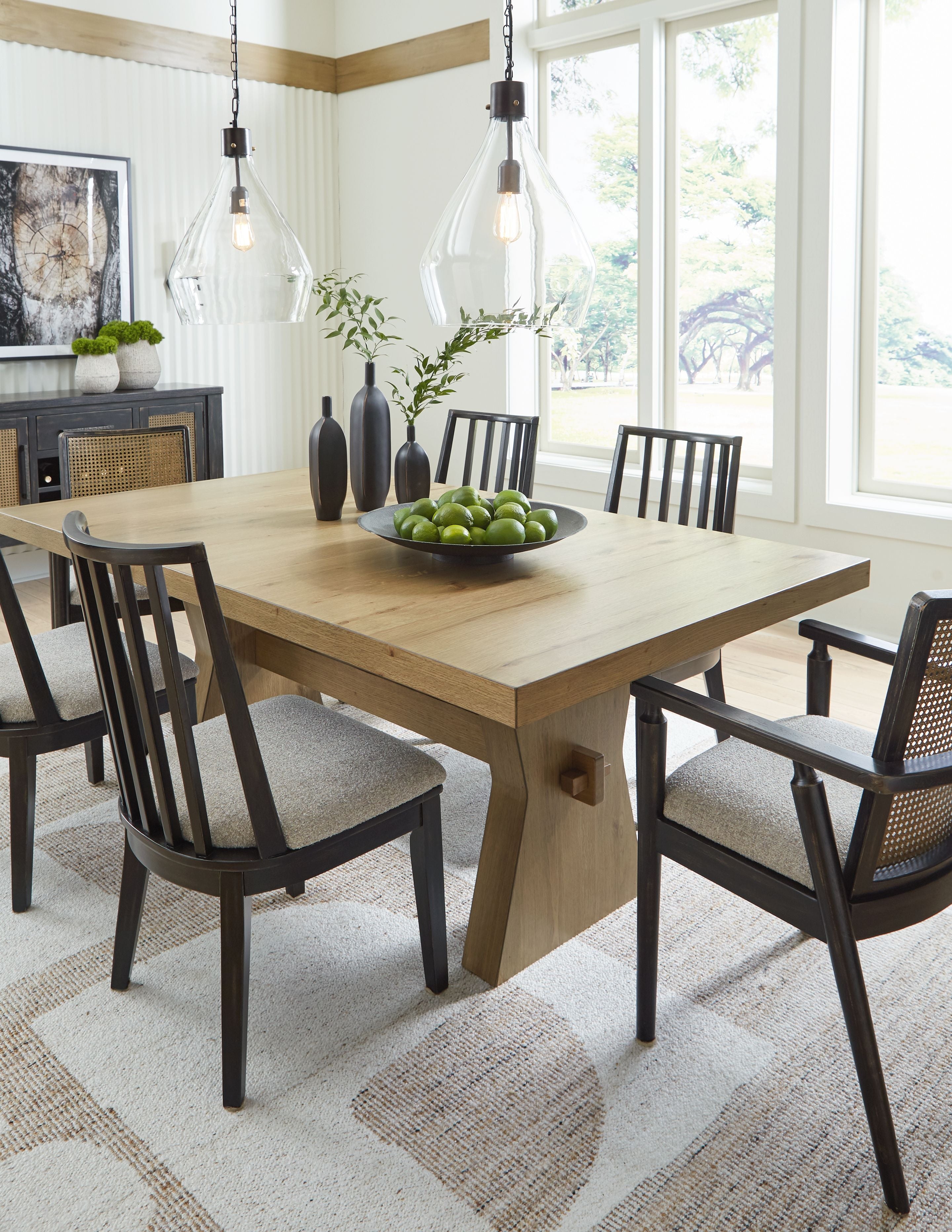 Light colored dining table sales