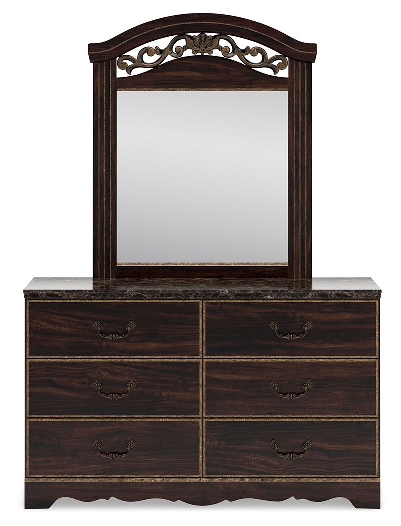 Glosmount - Two-tone - Dresser And Mirror