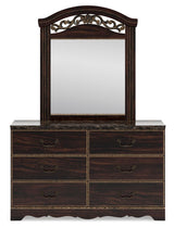 Glosmount - Two-tone - Dresser And Mirror