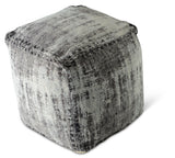 Hazel - Square Pouf - Dark Gray