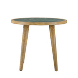 Novato - Sintered Stone End Table - Light Brown