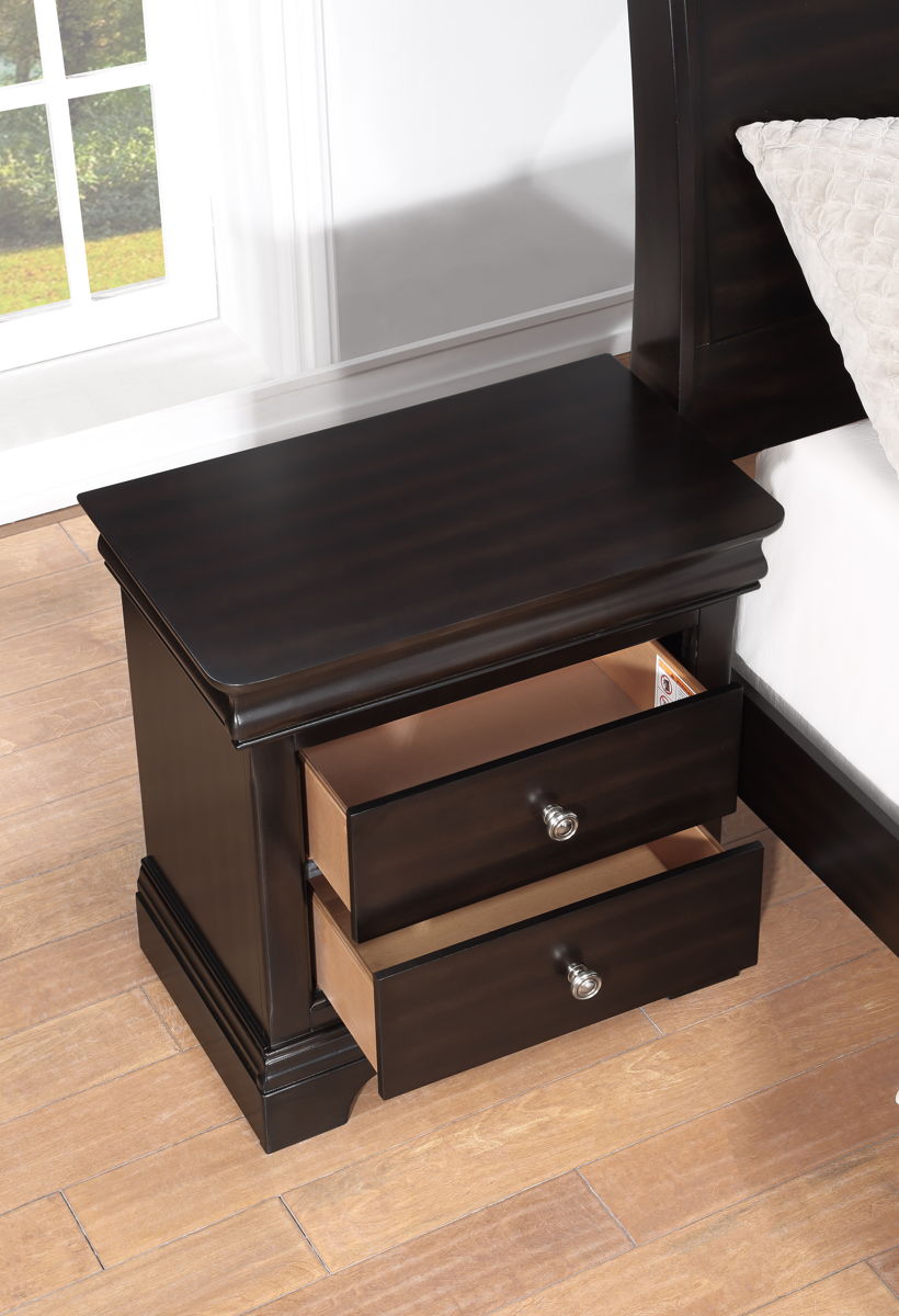 Dominique - Nightstand - Dark Brown