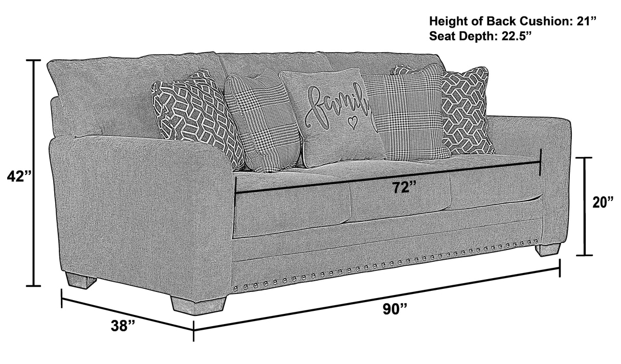 Cutler - Sofa - Ash