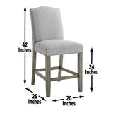 Grayson - Counter Chair (Set of 2) - Gray