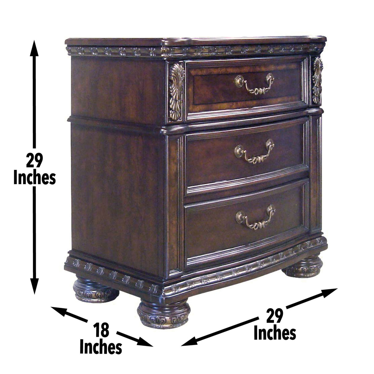 Monte Carlo - Nightstand - Dark Brown