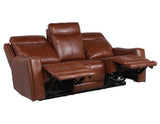 Natalia - Recliner Sofa Coach - Dark Brown