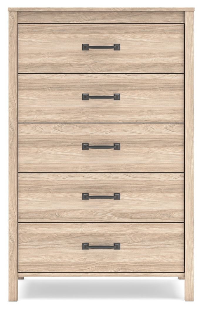 Battelle - Tan - Five Drawer Chest