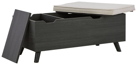 Yarlow - Storage Bench - Dark Gray
