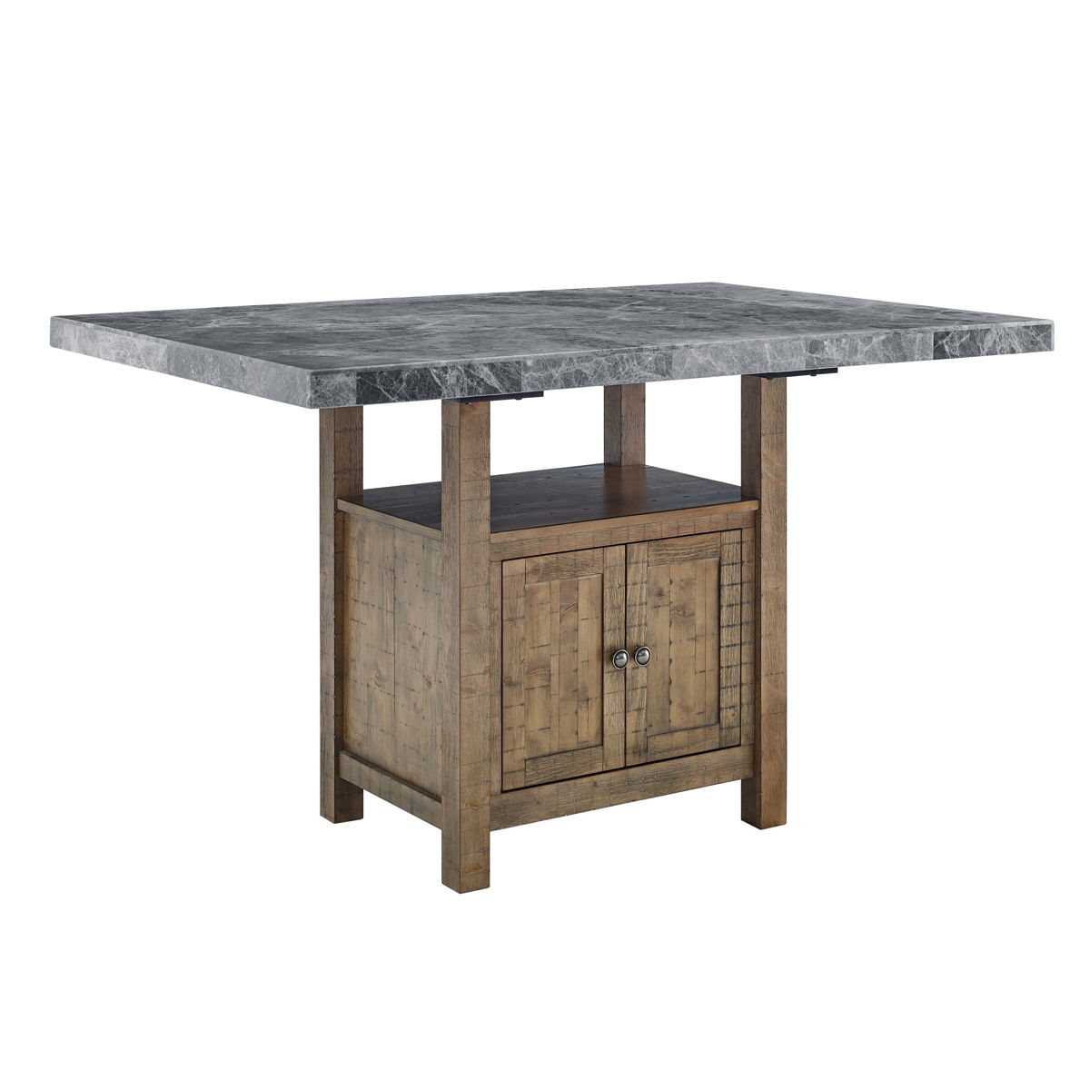 Grayson - Gray Marble Counter Table - Dark Gray