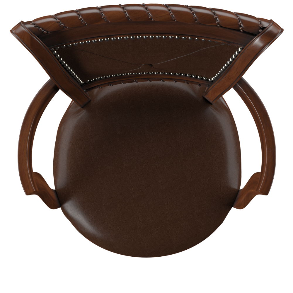 Antoinette - PU Swivel Bar Chair (Set of 2) - Dark Brown