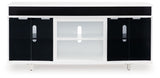 Gardoni - White / Black - Xl TV Stand With Fireplace Option