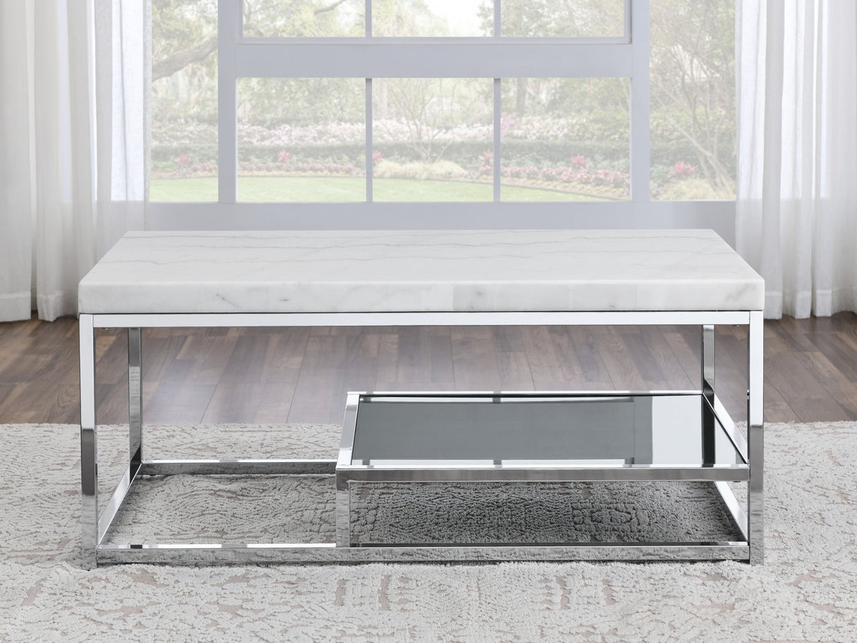 Aston - 3 Pieces Occasional Table Set - White