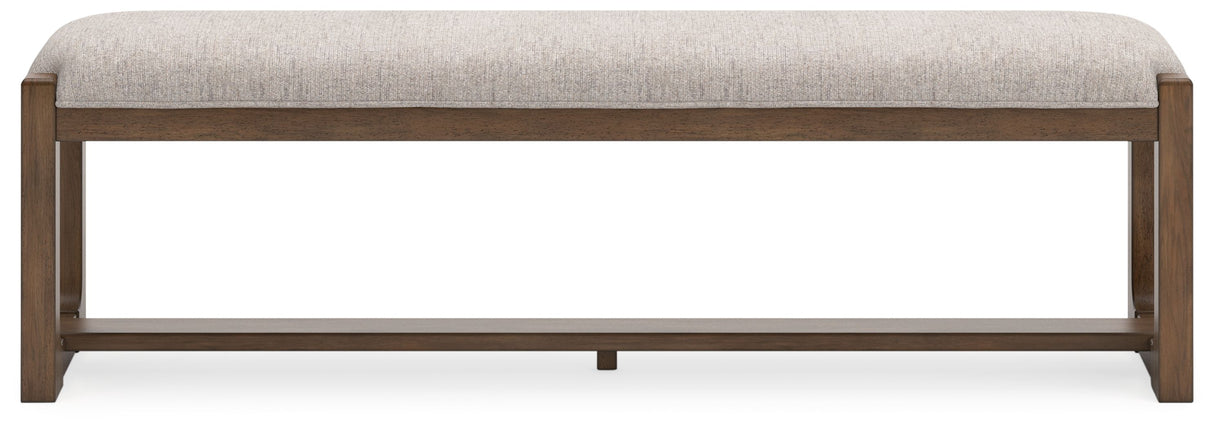 Cabalynn - Oatmeal / Light Brown - Large Uph Dining Room Bench