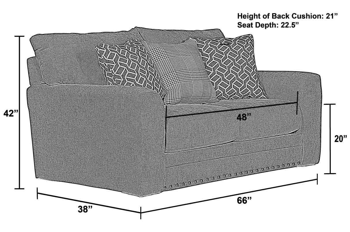 Cutler - Gliding Loveseat - Ash