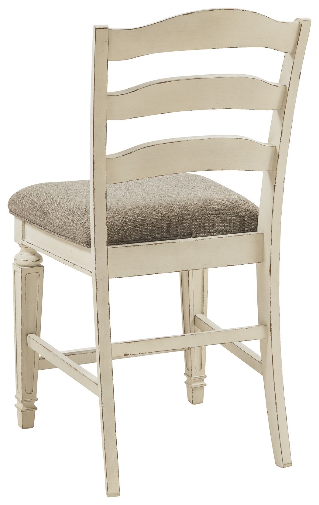 Realyn - Chipped White - Upholstered Barstool (Set of 2)