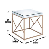 Evelyn - End Table - White