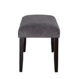 Napoli - Velvet Dining Bench - Gray