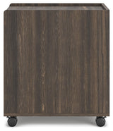 Zendex - Dark Brown - File Cabinet