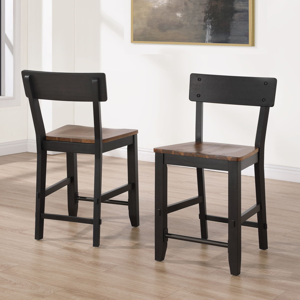 Bermuda - Counter Stool (Set of 2) - Black