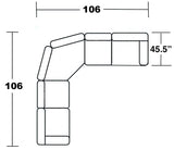 Shane - 2 Piece Reclining Sectional