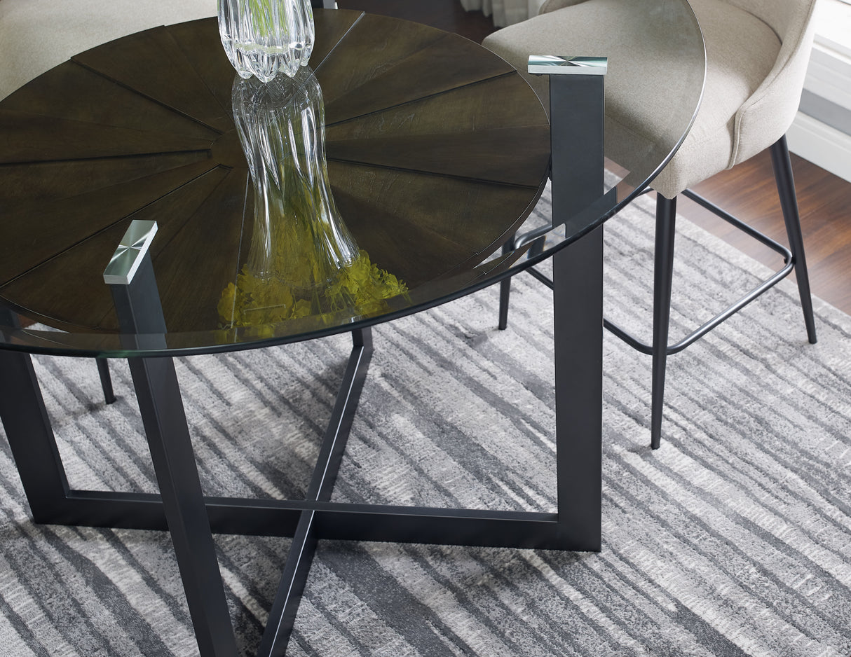 Olson - 5 Piece Counter Dining Set - Dark Gray
