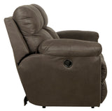 Atlas - Recliner Console Loveseat With Storage - Charcoal