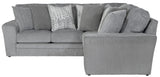 Glacier - 2 Piece Sectional With 9 Included Accent Pillows