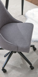 Kinsley - Desk And Chair - Dark Gray