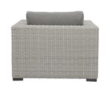 Blakley - Outdoor Lounge Chair (Set of 2) With Half-Round Wicker - Gray