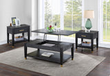 Yves - Cocktail & 2 End Table Set - Black