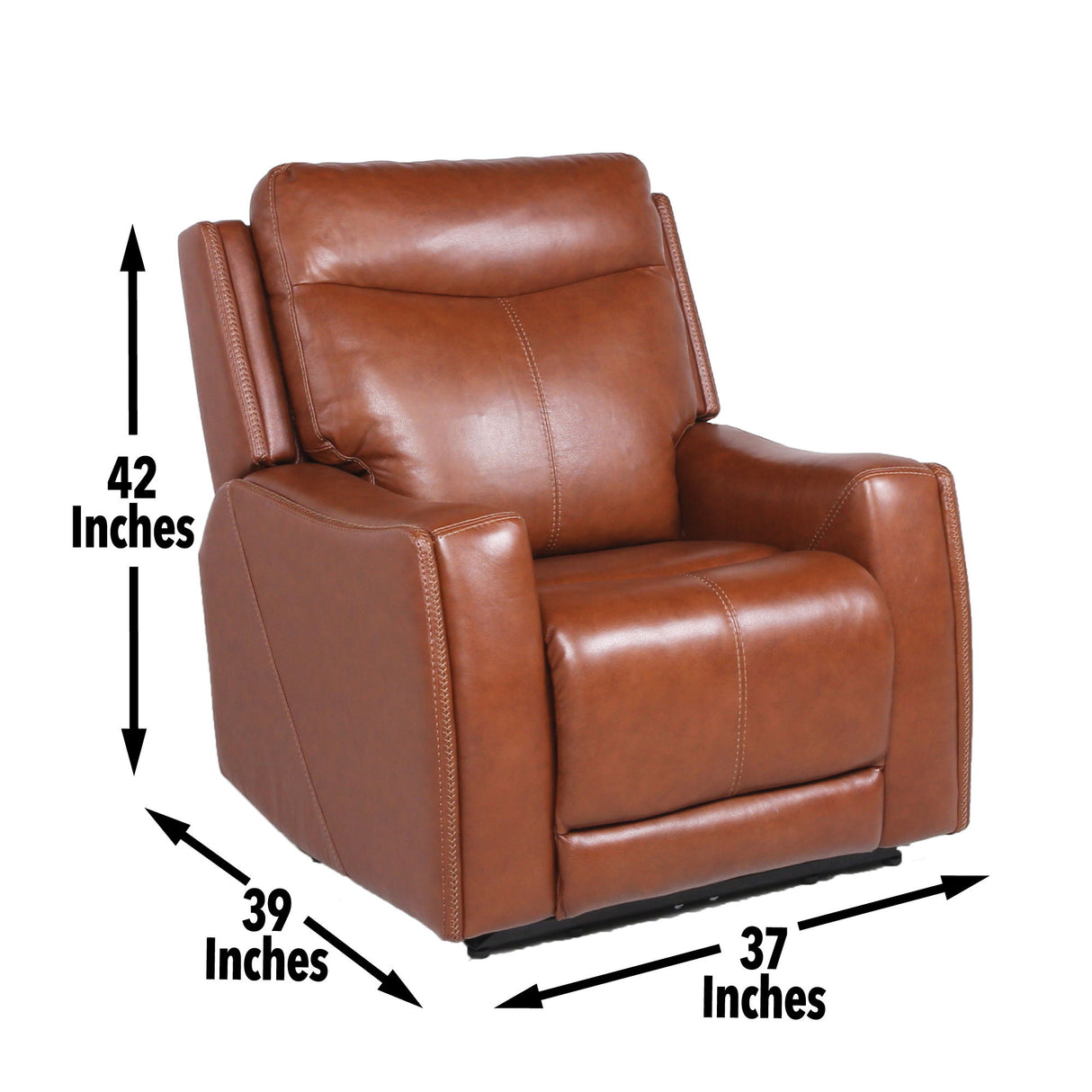 Natalia - Recliner Dual Power Coach - Dark Brown – Neill’s Home Store