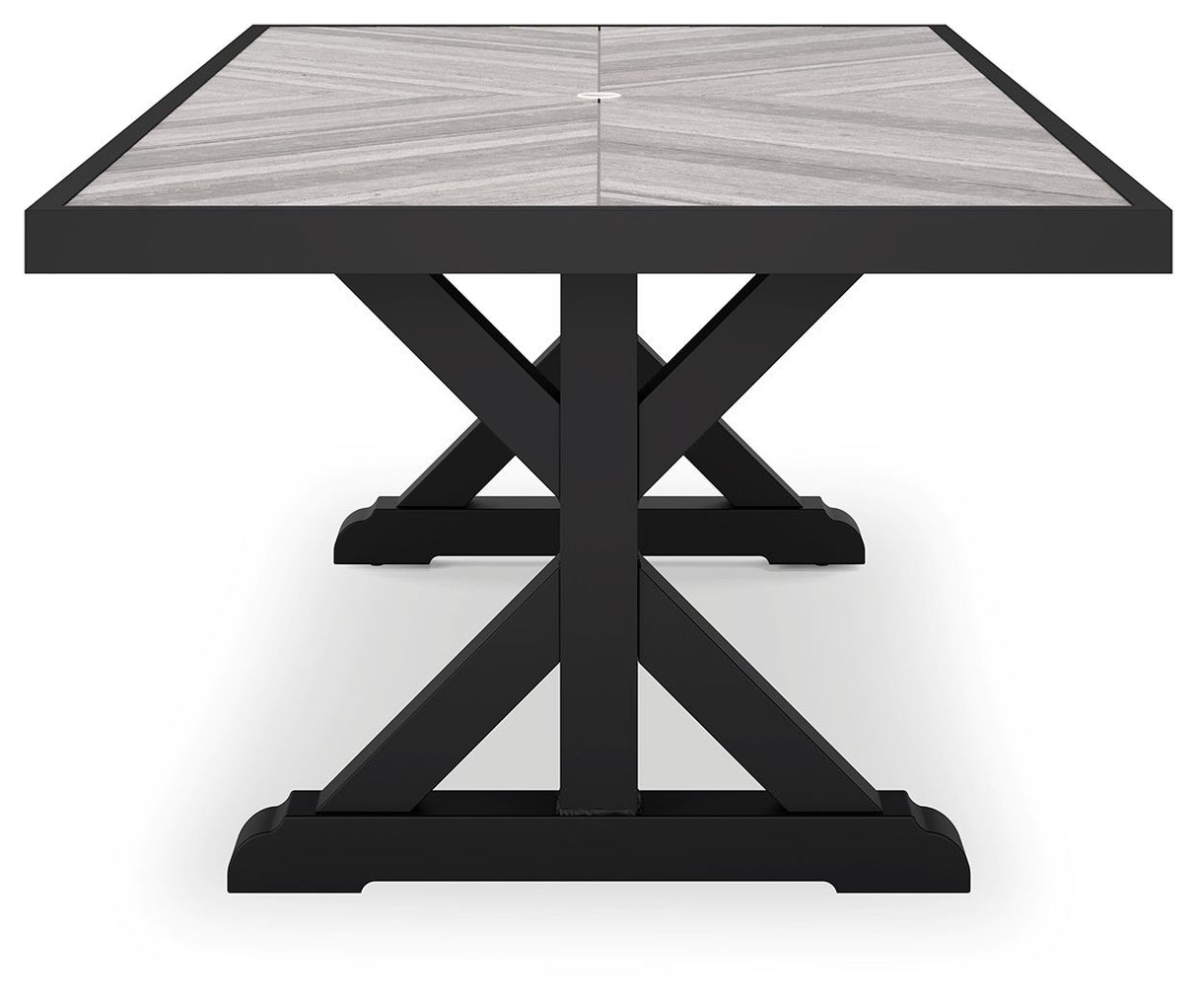 Beachcroft - Rect Dining Table W/Umb Opt