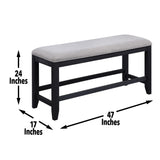 Yves - Counter Bench - Gray