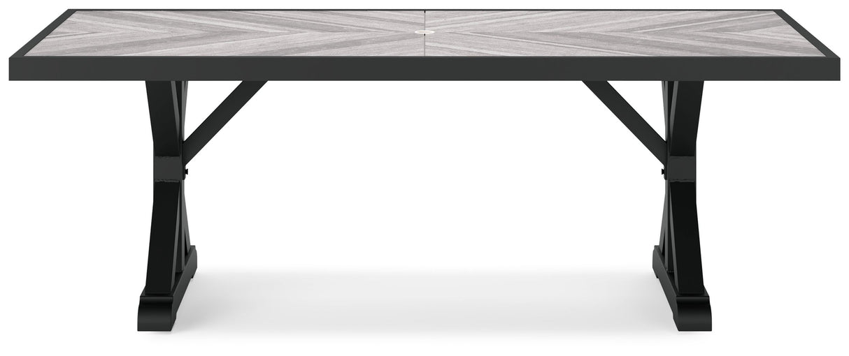 Beachcroft - Rect Dining Table W/Umb Opt