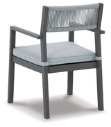 Eden Town - Gray / Light Gray - Arm Chair With Cushion (Set of 2)