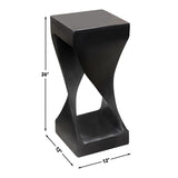 Solana - Solid Wood Accent Table - Black