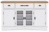 Ashbryn - White / Natural - Dining Room Server