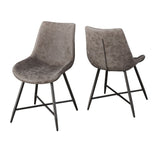 Ramona - PU Side Chair (Set of 2) - Brown