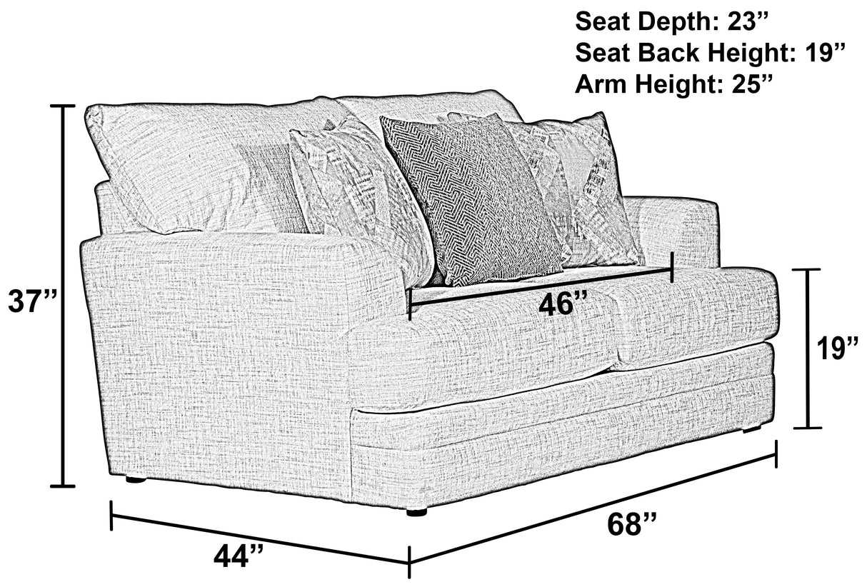 Zeller - Loveseat - Cream