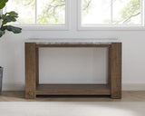 Libby - Sintered Stone Sofa Table - Brown