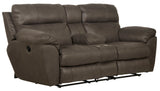 Atlas - Recliner Console Loveseat With Storage - Charcoal