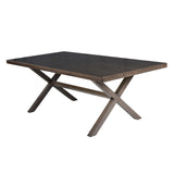 Marina - Rectangular Patio Table - Brown