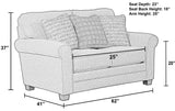 Lewiston - Loveseat - Cement